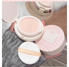 2 in 1 Double Layer Powder Cushion Clear Natural Lasting Brightening Gege Bear Makeup Concealer Loose Powder Cushion Cream