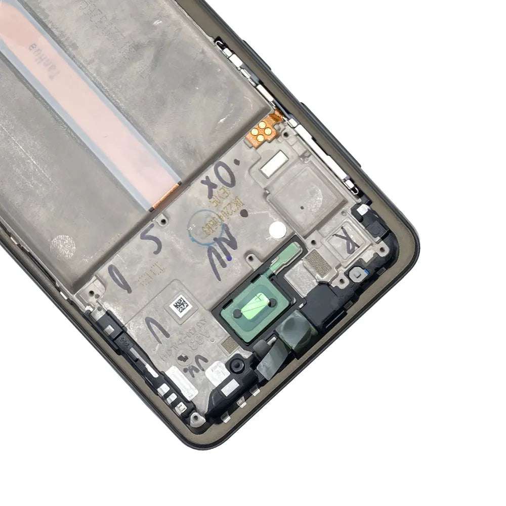 NEW For Samsung A33 A52 A52S A72 A52 5G A54 A73 Front Housing LCD Frame Bezel Plate Replacement Repair Part With Side Button