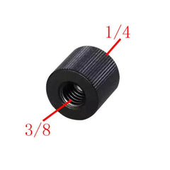 Metal 1/4 Female to 1/4 Female or 1/4 Female to 3/8 Female Screw for Tripod Magic Arm Camera DSLR Photography Studio Accessories