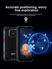 SERVO TANK500 IP68 هاتف ذكي صغير مقاوم للماء 4G LTE Android 12 RAM 6GB ROM 128GB PTT Network Intercom هواتف ذكية صغيرة متينة