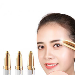 1pc Electric Eyebrow Trimming Tool For Beginners Automatic Electric Eyebrow Trimmer Nose Hair Shaving Brush Scraper Battery Ver