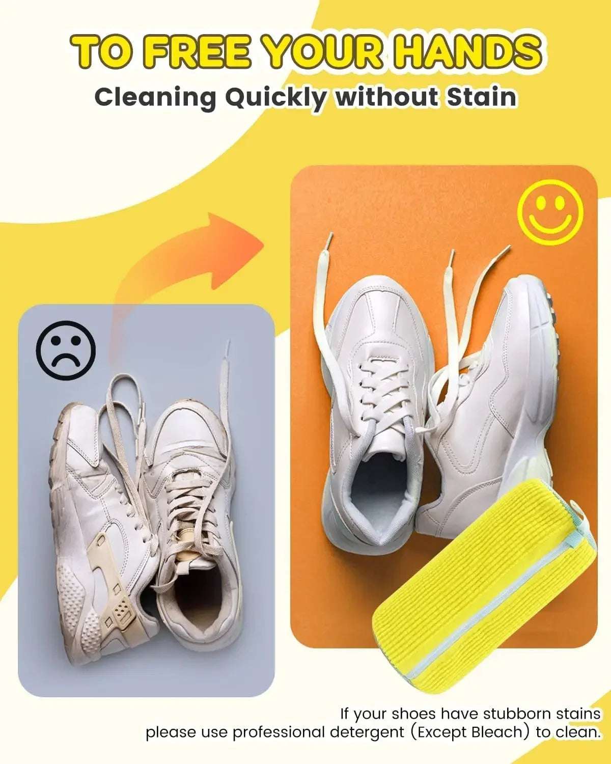 2/1PCS Shoe Washing Bag Washing Machine Laundry Bags with Zipper Closure Shoes Cleaning Bags Shoes Laundry Fluffy Fibers Sneaker