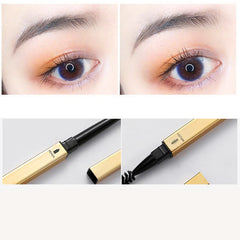 Double Head Eyebrow Pencil 5 Colors Brown Long Lasting Waterproof Ultra Fine Eye Brow Pen Luxury Gold Cosmetic