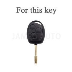 For Ford Mondeo Focus Fusion Fiesta Galaxy Transit 2008 2006 2007 Tpu 3 Bottons Car Key Case Cover Shell Accessories