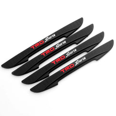 4Pcs Car Door Edge Anti-collision Strips Bumper Trim Sticker Accessories For Toyota Rav4 Corolla Chr Yaris Camry Cross Auris TRD