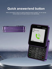 هاتف محمول SERVO R18 PRO منزلق جانبي بشاشة دوارة 2.4 بوصة، شريحتي اتصال، وضع الاستعداد، صوت سحري، مصباح يدوي، بطاقة GSM 2G، زر