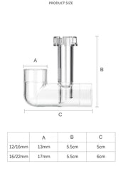 AQUAPRO Plastic Inflow Outflow Inlet Outlet Skimmer Lily Aquarium Accessories Tank Pipe Fish Water Filtro Fishbowl Akvarium