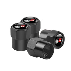 4Pcs Car Wheel Tire Valve Caps Protection Cover Auto Accessories For Toyota Fortuner Chr Verso Prius Mirai Hiace Trd Corolla GR