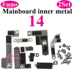 2Set Inner Metal Cover Plate Mainboard inner Iron with Screws For iPhone 13 12 15 Pro Max 14 Plus Bracket Holder Screw Parts