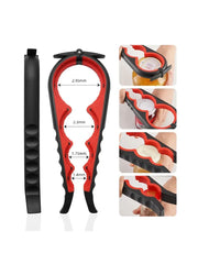 Can Opener Multi Functional Four In One Beverage Bottle Opener Cap Twister Four Position Can Opener Anti Slip Cap Twister