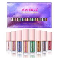 Chameleon Eyeliner Set, 8 Colors, Long-lasting Waterproof  Glitter Liquid Eyeshadow, No Smudging, Fast-drying, Eye Makeup Gift