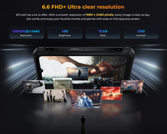 HOTWAV W11 Rugged Phone 6.6'' FHD+12GB+256GB 20800mAh Battery smartphone 64MP Camera Android 13 NFC Mobile Phone
