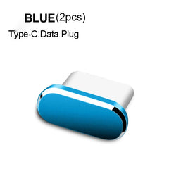 Metal Type C Dust Plugs Cellphone Anti-dust Protectors for Apple IPhone 15 Pro Max/15 Plus/15 Pro Samsung Dustplug