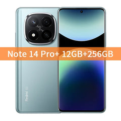 Xiaomi Redmi Note 14 Pro+ Plus 5G Global Version Cell Phone 200MP AI Camera Snapdragon 7s Gen 3 120W HyperCharge 1.5K 120Hz IP68