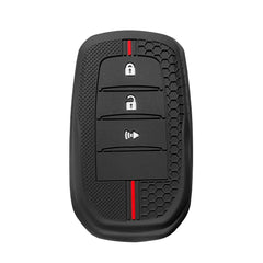 Soft Silicone Car Key Cover Holder Shell For Toyota Hilux 2021 Revo Yaris RAV4 2015 Auris 2013 Innova 2Buttons Remote Keychain