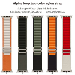 Alpine loop Strap for Apple watch Ultra Band 49mm 45mm 46mm 44mm 41mm 42mm 40mm Nylon bracelet correa series 10 9 8 7 SE 6 5 4 3