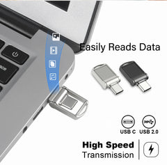 محرك أقراص فلاش USB من JASTER TYPE-C بسعة 64 جيجابايت OTG عالي السرعة 32 جيجابايت 2 في 1 ذاكرة صغيرة بسعة حقيقية هدية إبداعية