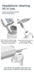 8 in 1 Cleaning Kit Computer Keyboard Cleaner Brush Earphones Cleaning Pen For Headset IPad Phones Cleaning Tools Keycap Puller
