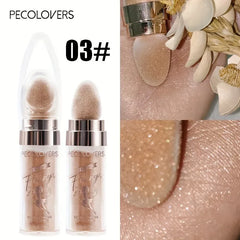 Glitter Shimmer Contour Shading Illuminator for Women Face Body Makeup Highlighter Powder White Moonlight