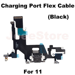 Charging Port Flex Cable for iPhone 11 12 13 14 Pro Max Mini X XS XR USB Charger Dock Connector With Microphone Ribbon Repair