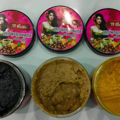 Cambodia Yi Chen Brightening Tri-Pack | Coffee+Bean+Khmer Herbal Scrub & Body Lotion