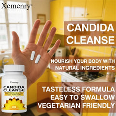 Candida Cleanse - Support Intestinal Detox & Cleansing, Balances Intestinal Flora, Metabolism, Supports Gut, Digestive Health