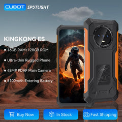 [العرض العالمي الأول] هاتف Cubot KINGKONG ES الذكي المتين 16 جيجابايت + 128 جيجابايت رام 90 هرتز شاشة عالية الدقة 6.56 بوصة أندرويد 14 كاميرا رئيسية بدقة 48 ميجابكسل 5100 مللي أمبير في الساعة
