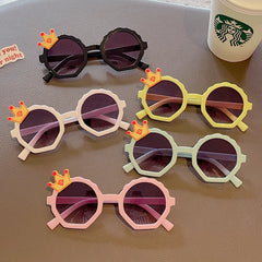 2023 Children Cute Striped Polygon UV400 Sunglasses Baby Girls Outdoor Sun Protection Sunglasses Kids Eye Protection Sun Glasses