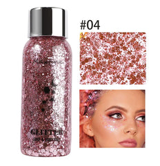 Eye Glitter Nail Hair Body Face Gel Art Waterproof High Gloss Glitter Body Multifunctional Makeup Decoration Party Festival