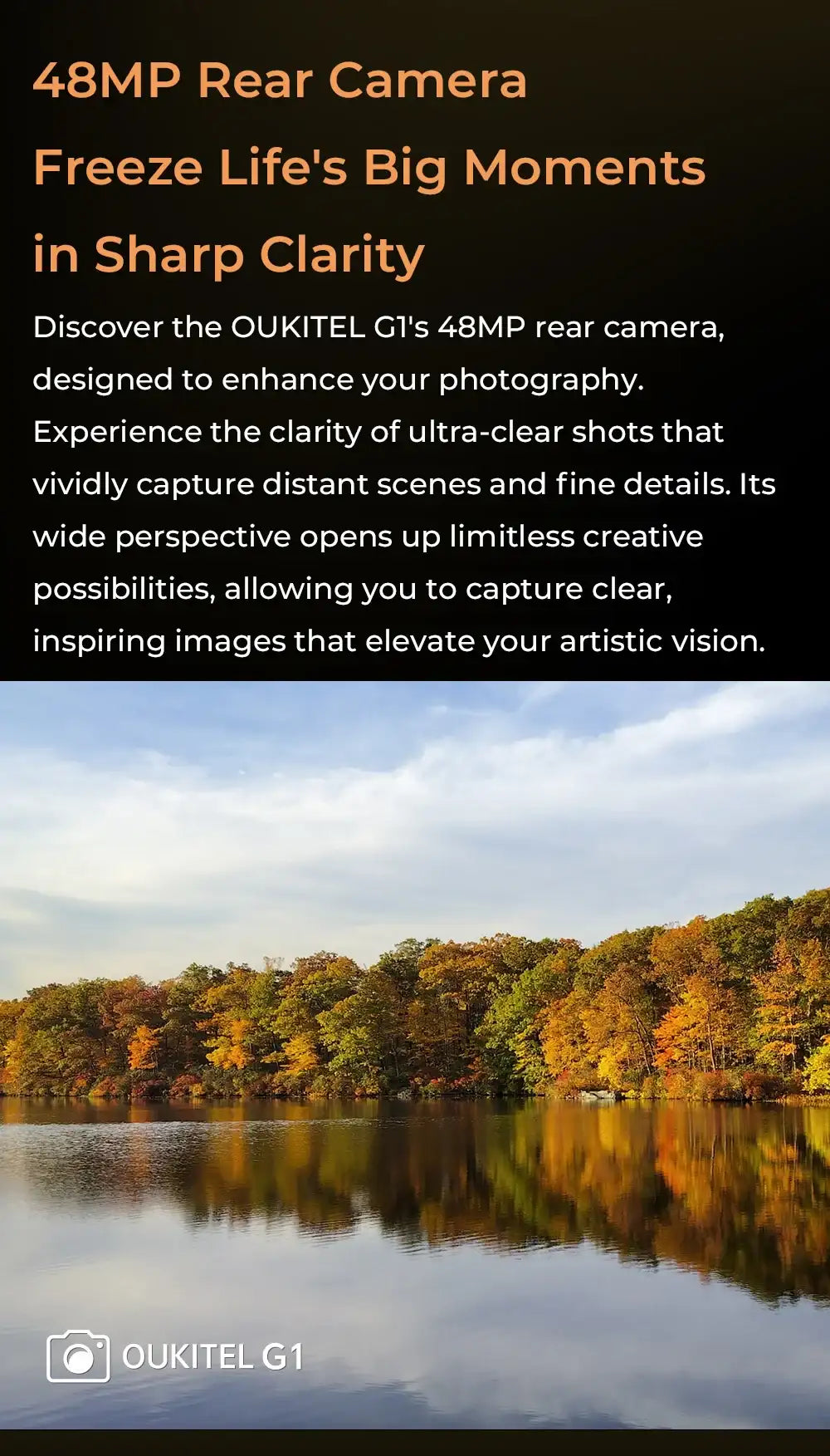 Oukitel G1 Rugged Smartphone Android 24GB (6+18)+256GB 10600mAh 6.52' HD Display NFC Rugged Phone