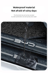 5Pcs Car Carbon Fiber Stickers Door Sill Anti Scratch Decals For BYD Atto 3 Yuan Plus Han Tang EV F3 E6 Dmi Song F0 Qin Pro G3 I