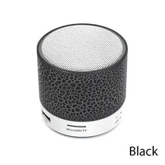مكبر صوت بلوتوث صغير لاسلكي مكبر صوت Crack LED بطاقة TF USB مضخم صوت محمول MP3 صوت مكبر صوت لاسلكي للهواتف الذكية