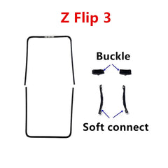 شرائط الحافة لهاتف Samsung Galaxy Z Flip 6 5 4 3 F741 F731 F721 F711 إطار وسطي حامل إطار جزء إصلاح الحافة + مشبك توصيل