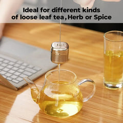 Extended Chain Hook Stainless Steel Tea Infuser Ball Brew Tea Extra Fine Mesh Loose Tea Steeper Ball Shape Mesh Filter Strainer