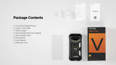 DOOGEE V Max Plus Rugged Phone 22000mAh 36GB(16+20) 512GB 200MP Camera Phone 6.58" 120Hz Dimensity 7050 Android14