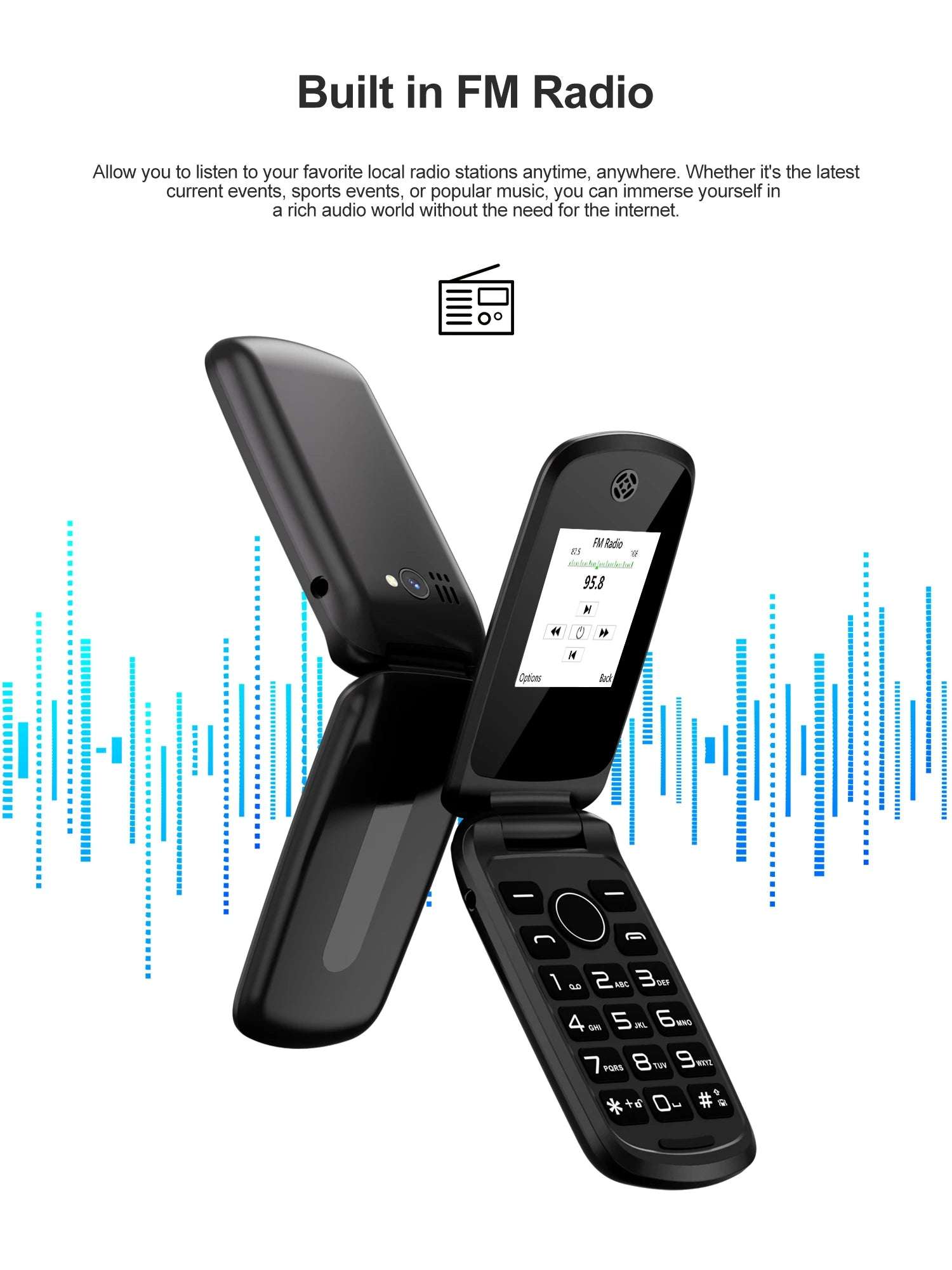 2025 SERVO F4 Fold Feature Mobile Phone 1.77" Display Dual SIM Standby Call Recording MP4 FM Radio 2G Flip Button Backup Phones
