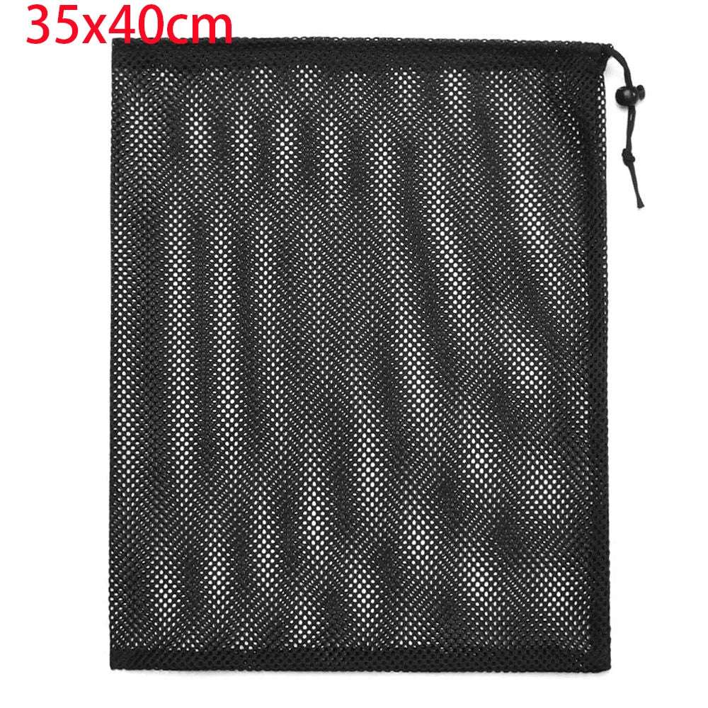 Durable Nylon Mesh Drawstring Bag Multi Purpose Outdoor Travel Stuff Sack Storage Bag Camping Bottle Pot Pan Carrier Pouch