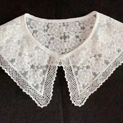 Women Shrugs Lace Hollow Out Female Summer Casual All-match Shawls Simple Scarf-collar Sleeveless Knitted Tops Korean Style Chic