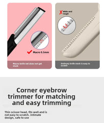 8-piece eyebrow grooming kit with eyebrow shaper, eyebrow pencil, and tweezers for women and men, complete set