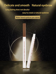 Dark Brown Eyebrow Pencil Microblading Eyebrow Pen Makeup Waterproof 4 Tip Eyebrow Pen Black Liquid Pen Enhancer Cosmetic