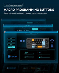 Hot Swap Wired Mechanical Keyboard with Volume Scroll Jostic 19Keys Programmer Keypad for Computer Laptop