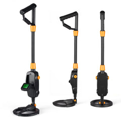 7.4 Inch Waterproof Kid Metal Detectors Gold Detector Lightweight Search Coil (24"-35") Adjustable Metal Detector for Junior