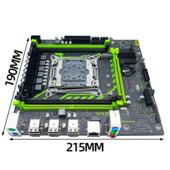 مجموعة اللوحة الأم ZSUS X99-8D4 مع وحدة المعالجة المركزية LGA2011-3 Xeon E5 2650 V4 DDR4 16 جيجابايت (1*16 جيجابايت) 2133 ميجا هرتز ذاكرة وصول عشوائي NVME M.2 SATA