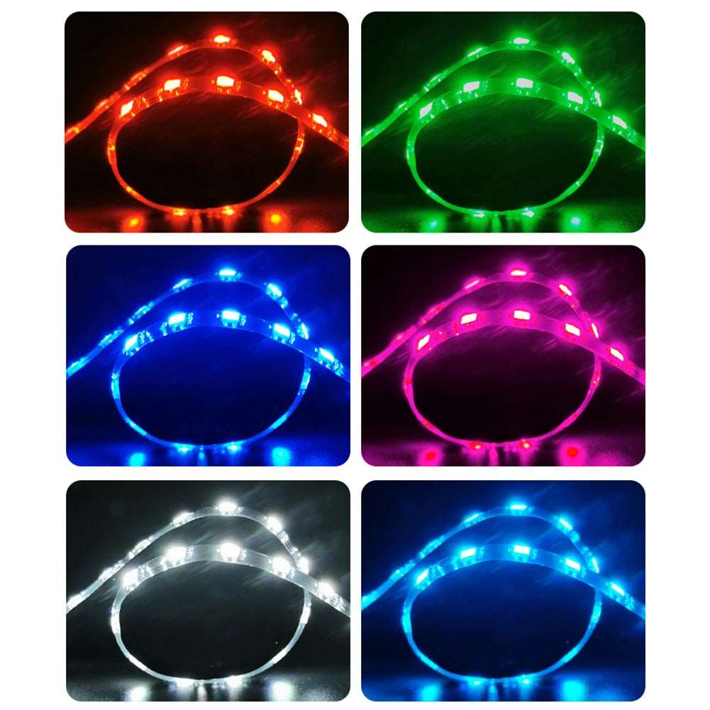 COOLMOON ARGB LED Strip Light 5V 3Pin/Small 4Pin Diamond Magnetic Colorful Atmosphere DIY Lamp Bar for PC Computer Case Chassis