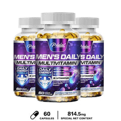 Men's Multivitamin Supplement - Provides Energy and Endurance Supports Heart, Brain Health and Vitality