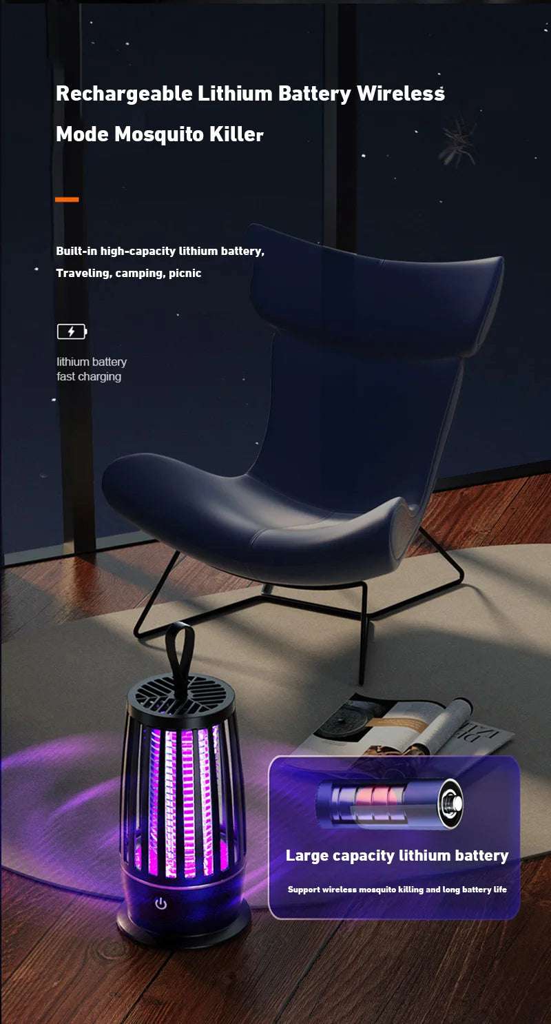 Xiaomi Mosquito Killer Repellent Lamp Rechargeable Electric Fly Trap Insect Killer Outdoor Mute Physical Mosquito Killer Lamps
