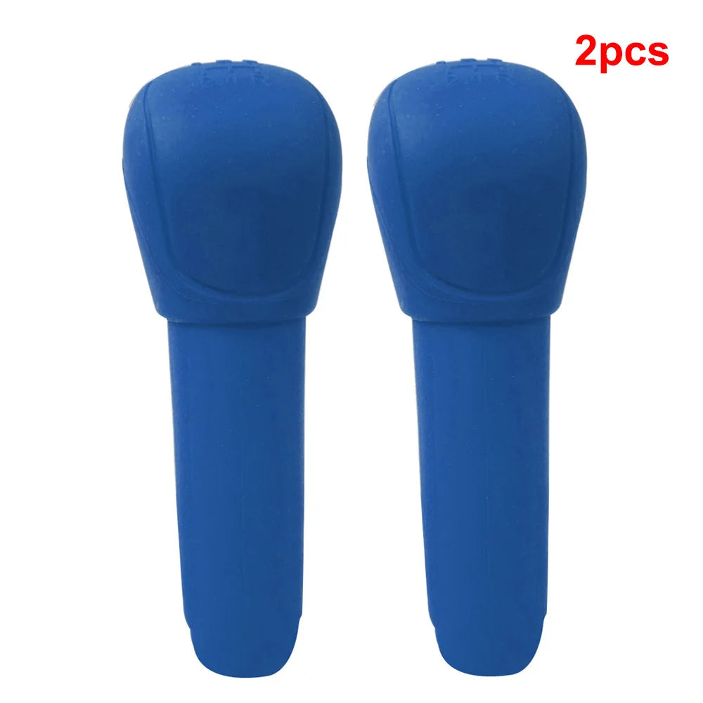 Gear Head Shift knob Cover Car Hand Brake Covers Handbrake Grips Gear Shift Collars Durable Silicone Interior Accessories