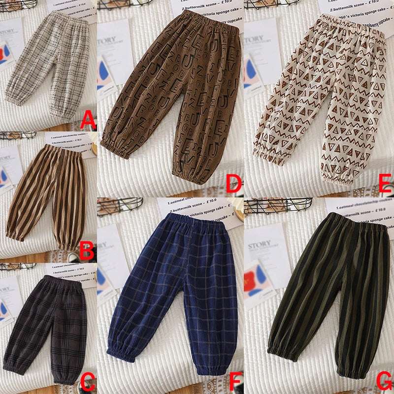 Baby Pants Boys Girls Newborn Toddlers Autumn Spring Summer Print Soft Casual Clothes Pants Sports Trousers