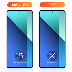 6.67" AMOLED for Xiaomi Redmi Note 12 4G LCD Display Touch Screen Digitizer For Redmi Note 12 5G LCD Display Screen Replacement