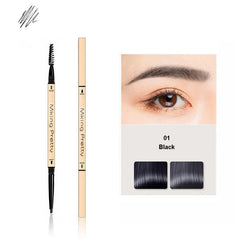 Double Head Eyebrow Pencil 5 Colors Brown Long Lasting Waterproof Ultra Fine Eye Brow Pen Luxury Gold Cosmetic